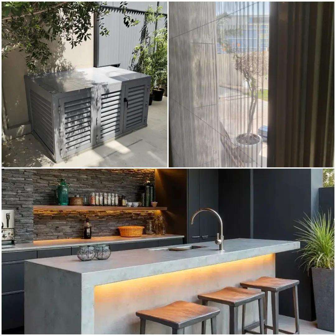 Custom architectural metal fabrication project.